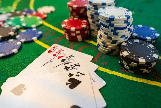 Live casino dealer table with multiple camera angles
