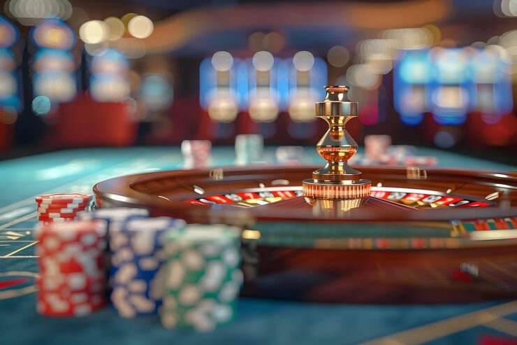 Live Sic Bo dealer studio with dice cup and table layout